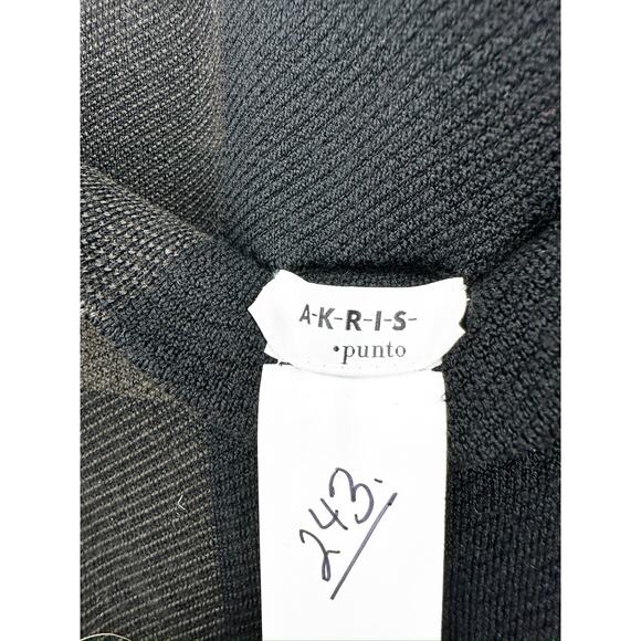 Akris Punto Check Wool Jacquard Knit Pencil Skirt US 14 - Picture 6 of 7